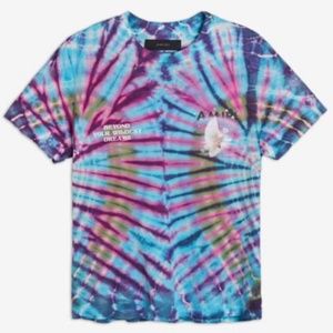 AMIRI Tie Dye Rainbow Dove Tee